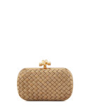 Woven-Chain Knot Minaudiere, Gold