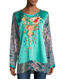 Blossom Embroidered Combo Top