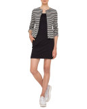 Square-Neck Jersey Tank, Black