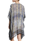 Playa Half-Sleeve Embellished Coverup, Marina Quintana