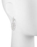 Sealeaf Collection 18k White Gold Diamond Earrings 
