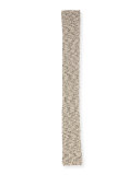 Long Ribbed Melange Sequined Scarf, Seasalt