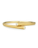 18k Gold Bracelet with Diamond Ends