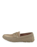 Rubber Penny Loafer, Khaki