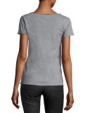 Tunisien Strass Love Tee, Gray
