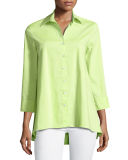 Trapeze 3/4-Sleeve Blouse