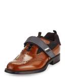 Runway Hybrid Brogue Sneaker, Brown