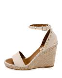 Rockstud Double Espadrille Wedge Sandal
