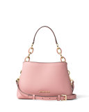 Portia Small Saffiano Shoulder Bag, Blossom