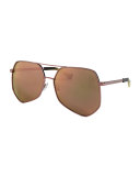 Megalast II Aviator Sunglasses, Pink