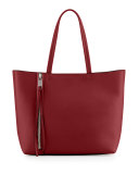 Cosmica Large Zipper Tote Bag, Red