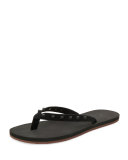 Rockstud Flip-Flop Sandal, Black