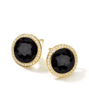Lollipop Onyx & Diamond Stud Earrings