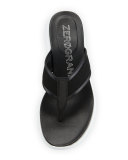 ZeroGrand Mesh Thong Sandal, Black