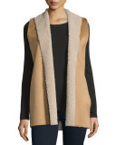 Royce Shawl-Collar Vest, Camel