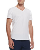 Jersey V-Neck T-Shirt, White 