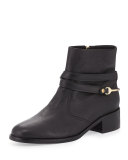 Romilly Leather Ankle Boot, Black