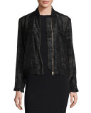 Cityscape Fil Coupe Sonja Bomber Jacket, Black