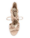 Azela Strappy Tassel Sandal, Soft Nude