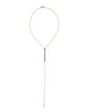 Old World Champagne Diamond Lariat Necklace