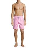 Guillauche Benjamin Printed Swim Trunks, Pink