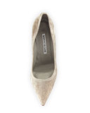 BB Velvet 105mm Pump, Gray