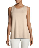 Ballet-Neck Tank, Buttercream