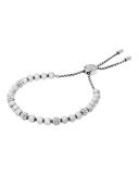Small Crystal Bead Slider Bracelet