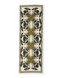 Ultra Paradise Flower Scarf, Blue/Green