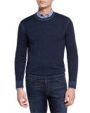 Washed Merino Crewneck Sweater
