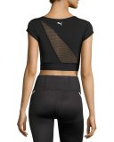 Explosive Performance Crop Top, Black