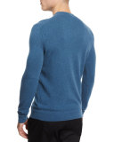 Vetel Cashmere Long-Sleeve Sweater, Teal