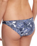 Ipanema Printed Hipster Swim Bottom, Midnight