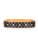 Rock and Diamond 18K Rose Gold & Black Diamond Bangle