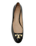 Gigi Logo Low-Heel Pump, Black
