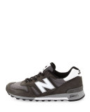 1300 Heritage Men's Suede/Mesh Sneaker, Black/Gray