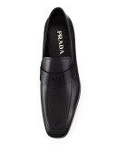 Leather Dress Penny Loafer, Black