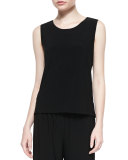 Basic Knit Tank, Black