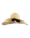 Iris Straw Hat w/ Netting, Natural