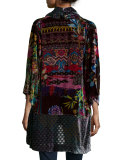 Dream Multi-Print Velvet Kimono Jacket 