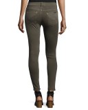 Nico Mid-Rise Super Skinny Jeans, Trooper Green