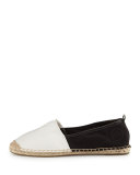 Meg Slip-On Espadrille, Optic White/Black