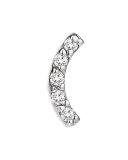 Rainbow White Diamond Arch Earring