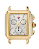 18mm Deco Diamond Dial Watch Head, Two-Tone