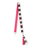 mix it up striped strap & tassel pack, pink confetti/multi