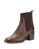 Corie Leather Chelsea Boot, Dark Brown