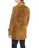 Vintage Long Suede Pea Coat