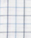 Box-Check Dress Shirt, White/Navy/Blue