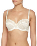 Love Magicienne Lace Demi-Cup Bra, Dentelle Nacre