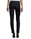 Azella Pintucked Skinny Jeans, Dark Knight Wash